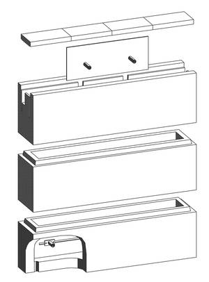 Mehrlängenbausatz vertikal