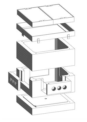 Kabelaufbauschacht Gr. 4a